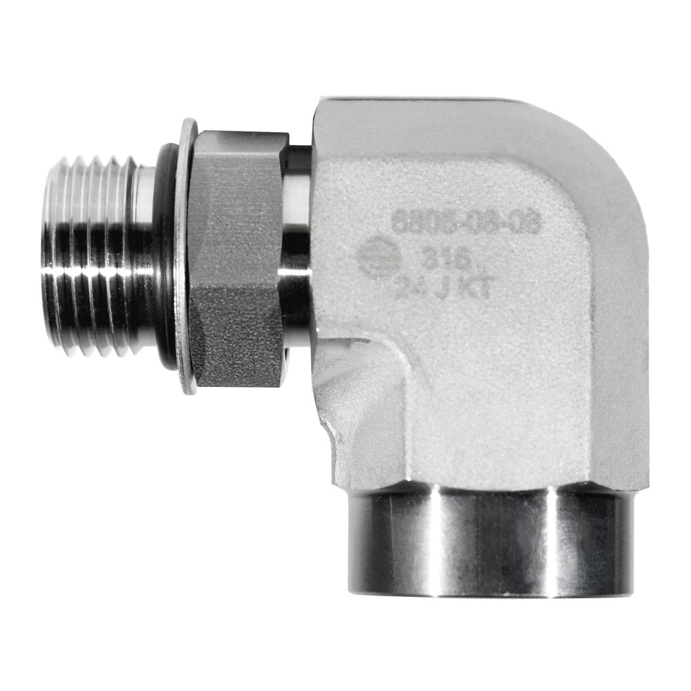 Male SAE O-Ring Boss to Female NPT Elbow