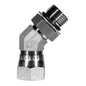 Male SAE O-Ring Boss to Female JIC 37° Swivel 45-deg Elbow