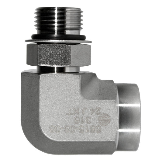Male SAE O-Ring Boss to Female SAE O-Ring Boss Elbow