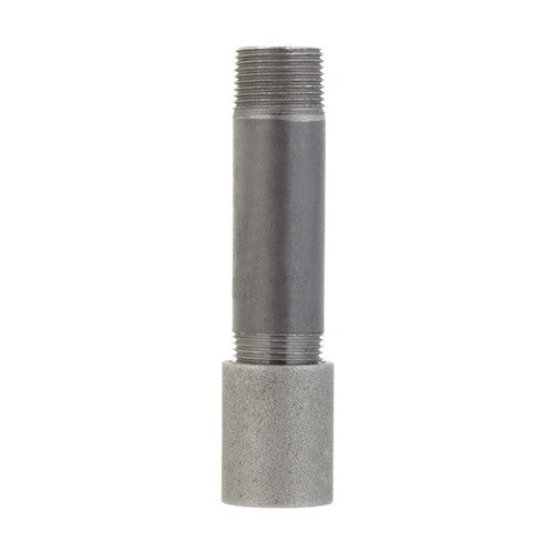 STZ Industries 1/2 in. MPT Black Steel 4 in. L Nipple with Coupling