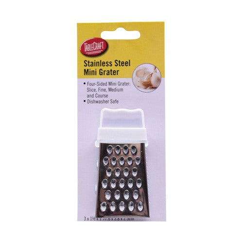 TableCraft Silver Stainless Steel Mini Box Grater