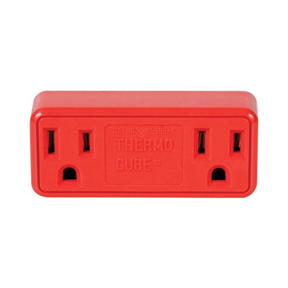 Thermocube Non-Polarized 2 outlets Outlet Converter 1 pk