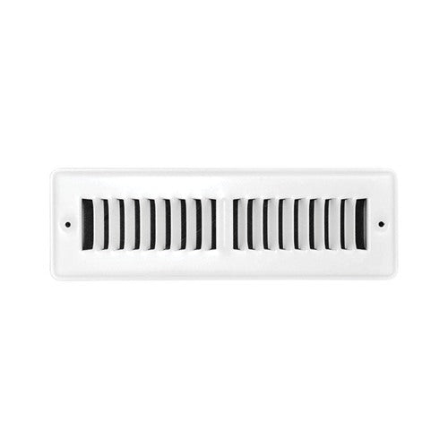 Tru Aire 2 in. H X 10 in. W 2-Way Powder Coat White Steel Floor Register