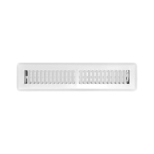 Tru Aire 2 in. H X 14 in. W 2-Way Powder Coat White Steel Floor Register