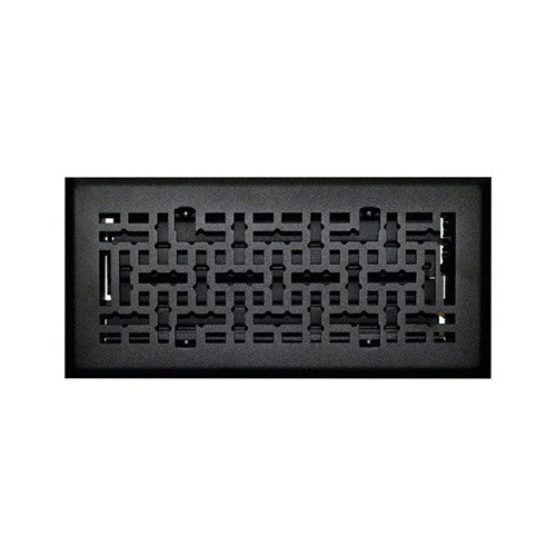 Tru Aire 4 in. H X 10 in. W 1-Way Matte Steel Floor Diffuser