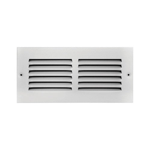 Tru Aire 4 in. H X 10 in. W 1-Way Powder Coat White Steel Return Air Grille