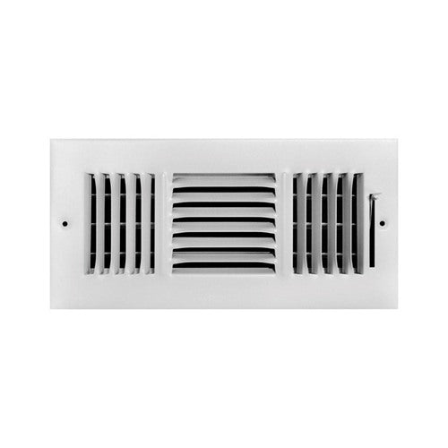Tru Aire 4 in. H X 10 in. W 3-Way Powder Coat White Steel Wall/Ceiling Register