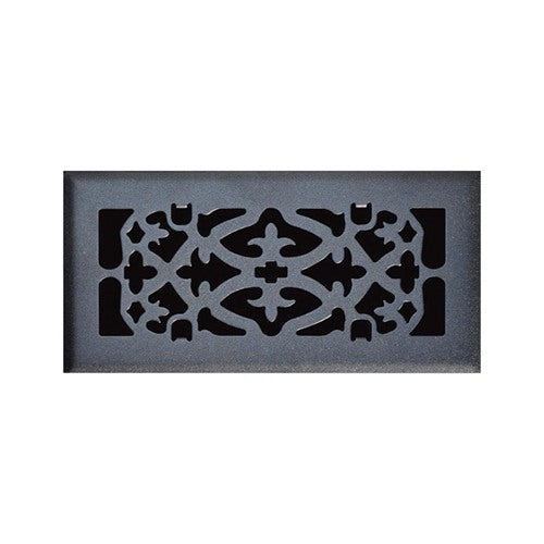 Tru Aire 4 in. H X 12 in. W 1-Way Matte Black Steel Floor Diffuser