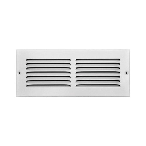 Tru Aire 4 in. H X 12 in. W 1-Way Powder Coat White Steel Return Air Grille
