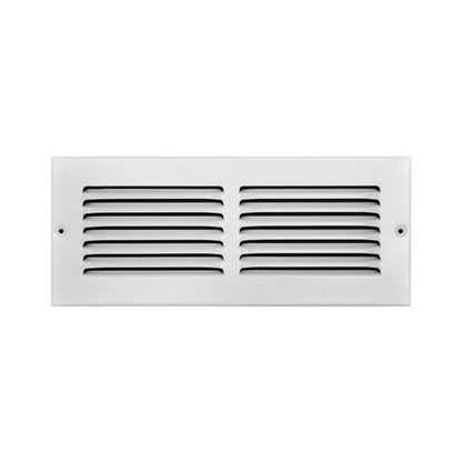 Tru Aire 4 in. H X 12 in. W 1-Way Powder Coat White Steel Return Air Grille