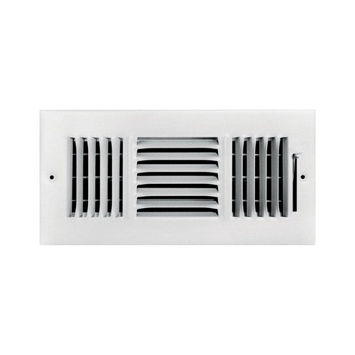 Tru Aire 4 in. H X 12 in. W 3-Way Powder Coat White Steel Wall/Ceiling Register