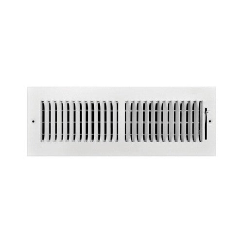 Tru Aire 4 in. H X 14 in. W 2-Way Powder Coat White Steel Wall/Ceiling Register