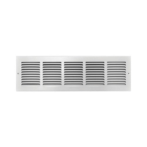 Tru Aire 6 in. H X 24 in. W 1-Way Powder Coat White Steel Return Air Grille