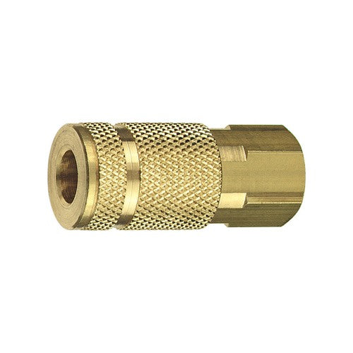 Tru-Flate Brass Aro Style Coupler 1/4 in. Female 1 pc