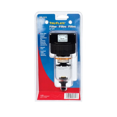 Tru-Flate Plastic Filter 3/8 in. NPT 150 psi 1 pc