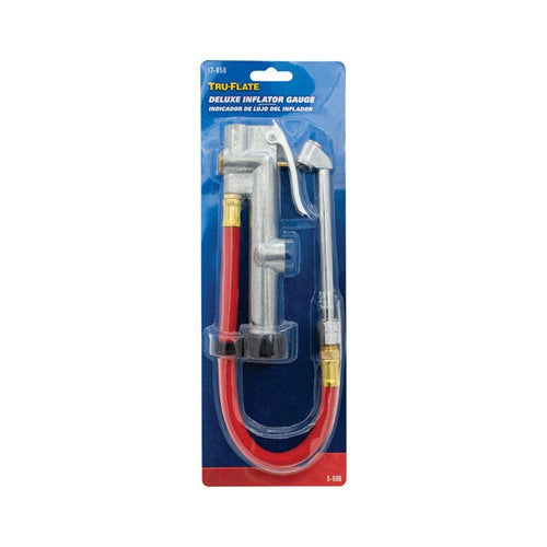 Tru-Flate Steel Inflator Gauge 1/4 FPT 1 pc