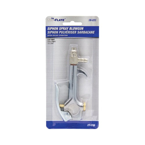 Tru-Flate Steel Siphon Spray Blow Gun 1/4 in. ID