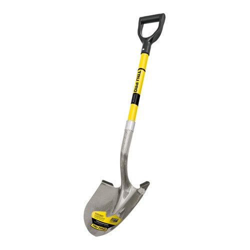 Truper Tru-Pro 41 in. Steel Round Digging Shovel Fiberglass Handle
