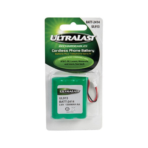 UltraLast NiMH AA 3.6 V 1200 mAh Cordless Phone Battery BATT-2414 1 pk