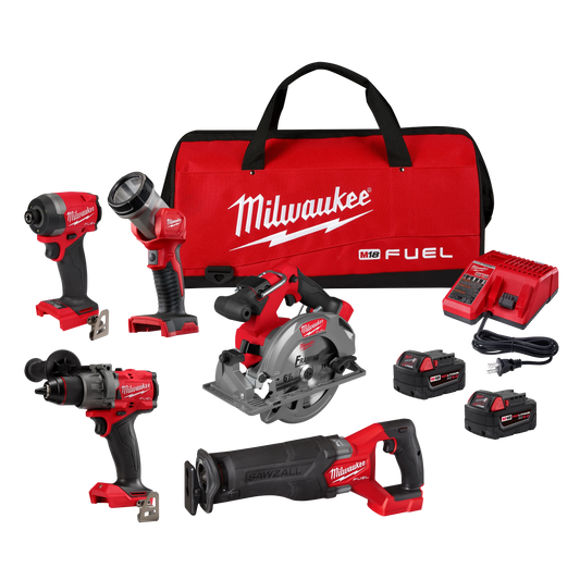 Milwaukee M18 FUEL Cordless Brushless 5 Tool Combo Kit