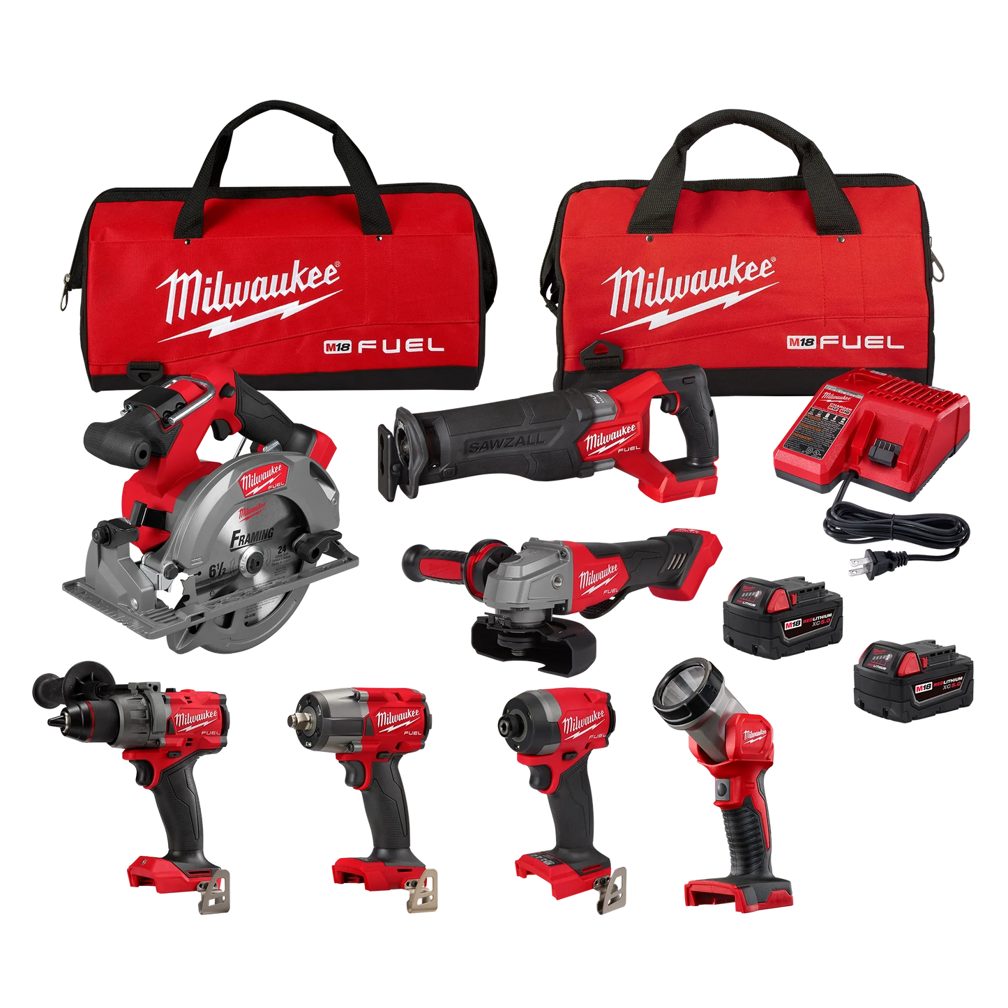 Milwaukee M18 FUEL Cordless Brushless 7 Tool Combo Kit