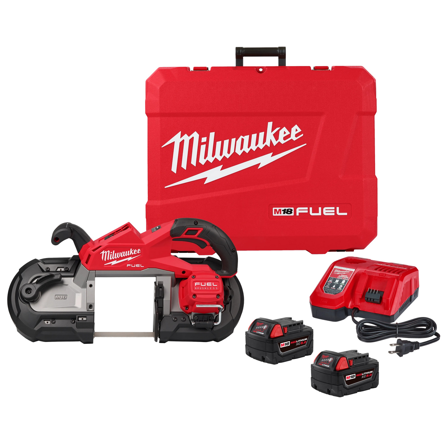 Milwaukee M18 FUEL Cordless Brushless Deep Cut Band Saw Kit (Battery & Charger)