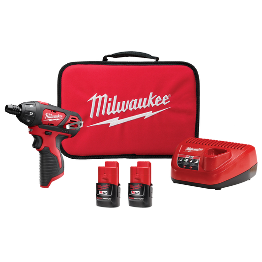 Milwaukee M12 Brushed Cordless Battery Operated Screwdriver Kit