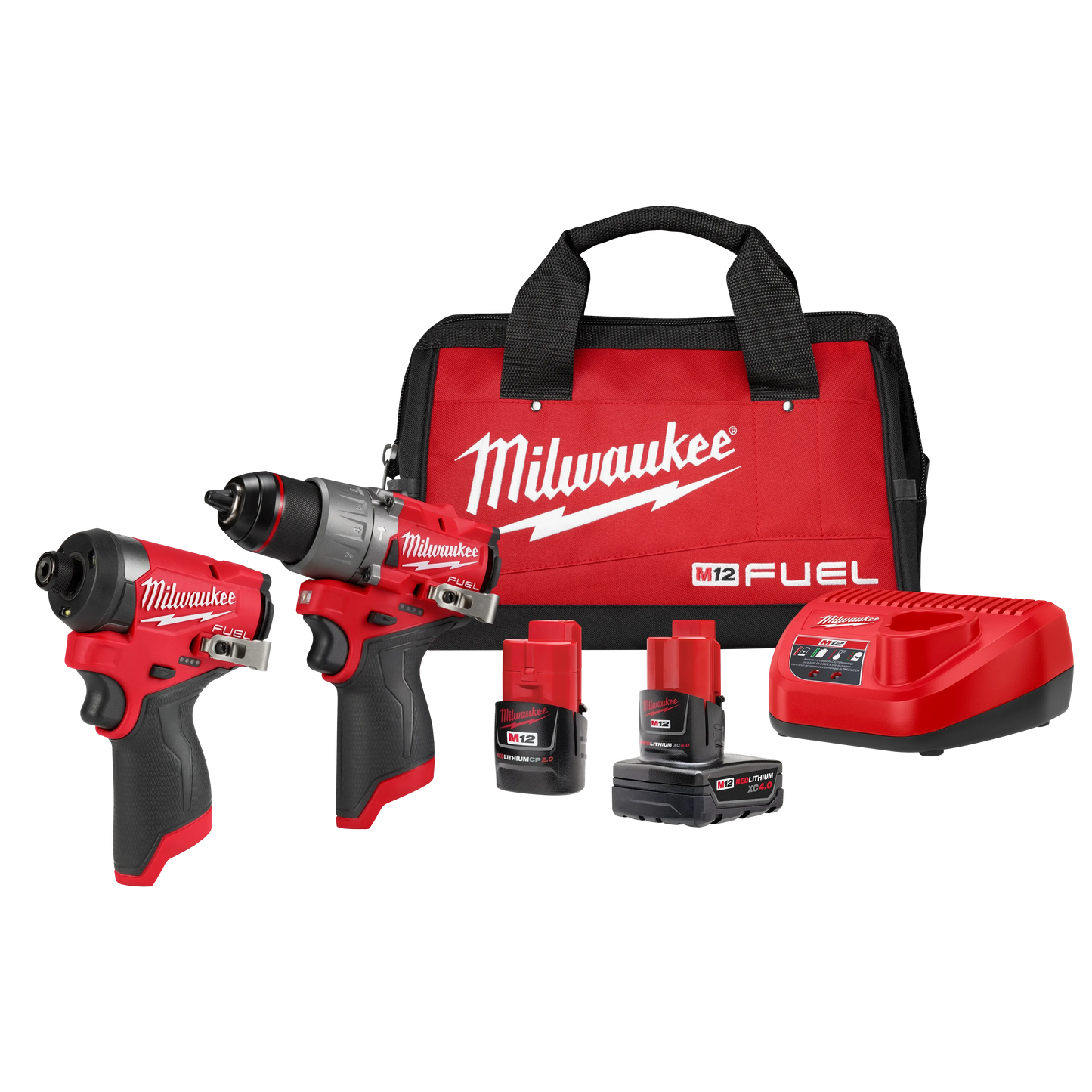 Milwaukee M12 FUEL Cordless Brushless 2 Tool Combo Kit