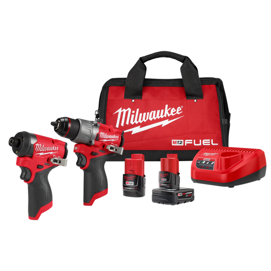 Milwaukee M12 FUEL Cordless Brushless 2 Tool Combo Kit