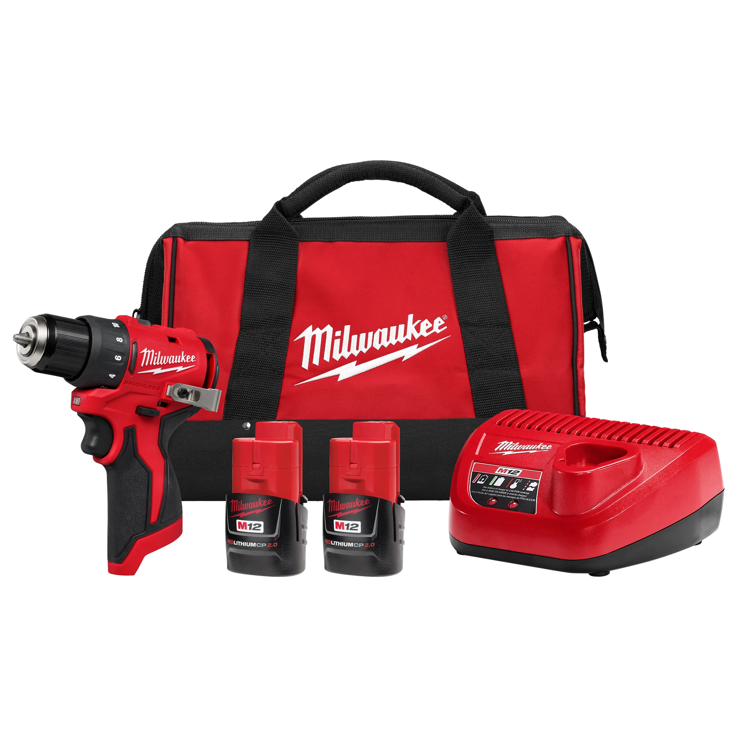 Milwaukee M12 3/8 in. Brushless Cordless Drill/Driver Kit (Battery & Charger)