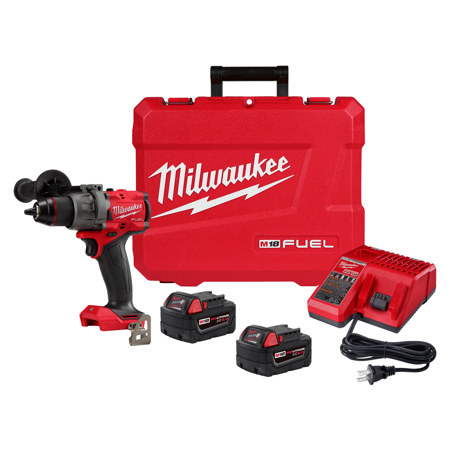 Milwaukee M18 FUEL 1/2 in. Brushless Cordless Hammer Drill/Driver Kit (Battery & Charger)