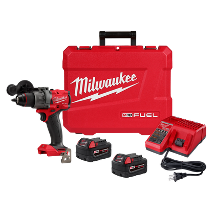 Milwaukee M18 FUEL 1/2 in. Brushless Cordless Hammer Drill/Driver Kit (Battery & Charger)