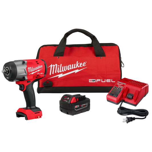 Milwaukee M18 FUEL 1/2 in. Cordless Brushless High Torque Impact Wrench Kit (Battery & Charger)