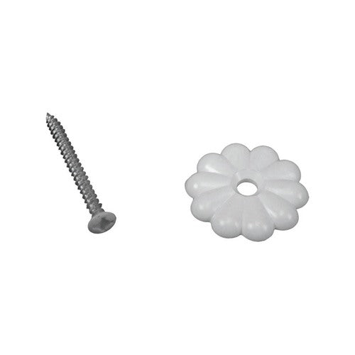 US Hardware RV Rosette Button 24 pk