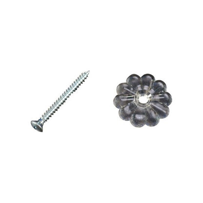 US Hardware RV Rosette Button 24 pk