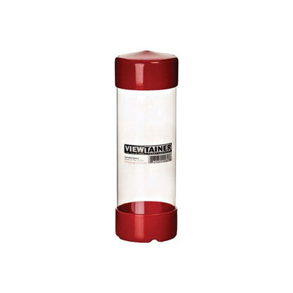 Viewtainer 3 in. W X 8 in. H Slit Top Container Plastic Red