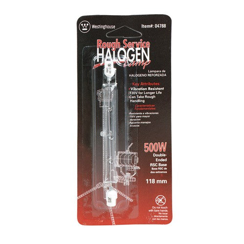 Westinghouse Rough Service 500 W T3 Utility Halogen Bulb 9,500 lm White 1 pk