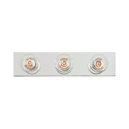 Westinghouse Silver 3 lights Incandescent Bathroom Bar Fixture Wall Mount