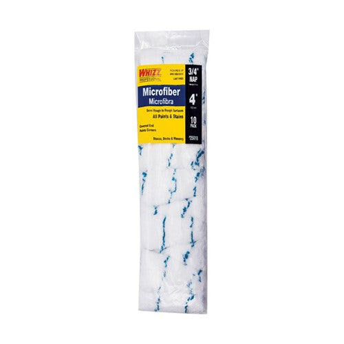 Whizz Microfiber 4 in. W X 3/4 in. Mini Paint Roller Cover 10 pk