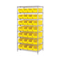 Quantum Chrome Wire Shelving Units with HULK Containers (WR Series)