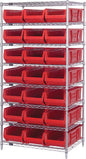 Quantum Chrome Wire Shelving Units with Hulk Containers (WR Series)