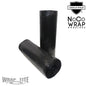 15" Oscillated x 1,476, Black 7.4 mic Coreless Prestretch,  4 rls/cs with folded edges; Without Handle