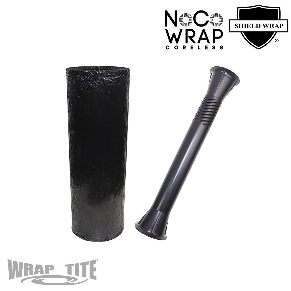 17" Oscillated x 1,476, Pre-Stretch, 256 rls/plt; 7.4 mic with folded edges (no hub label) Black
