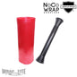 17" Oscillated x 1,476, Pre-Stretch, 256 rls/plt; 7.4 mic with folded edges (no hub label) Red