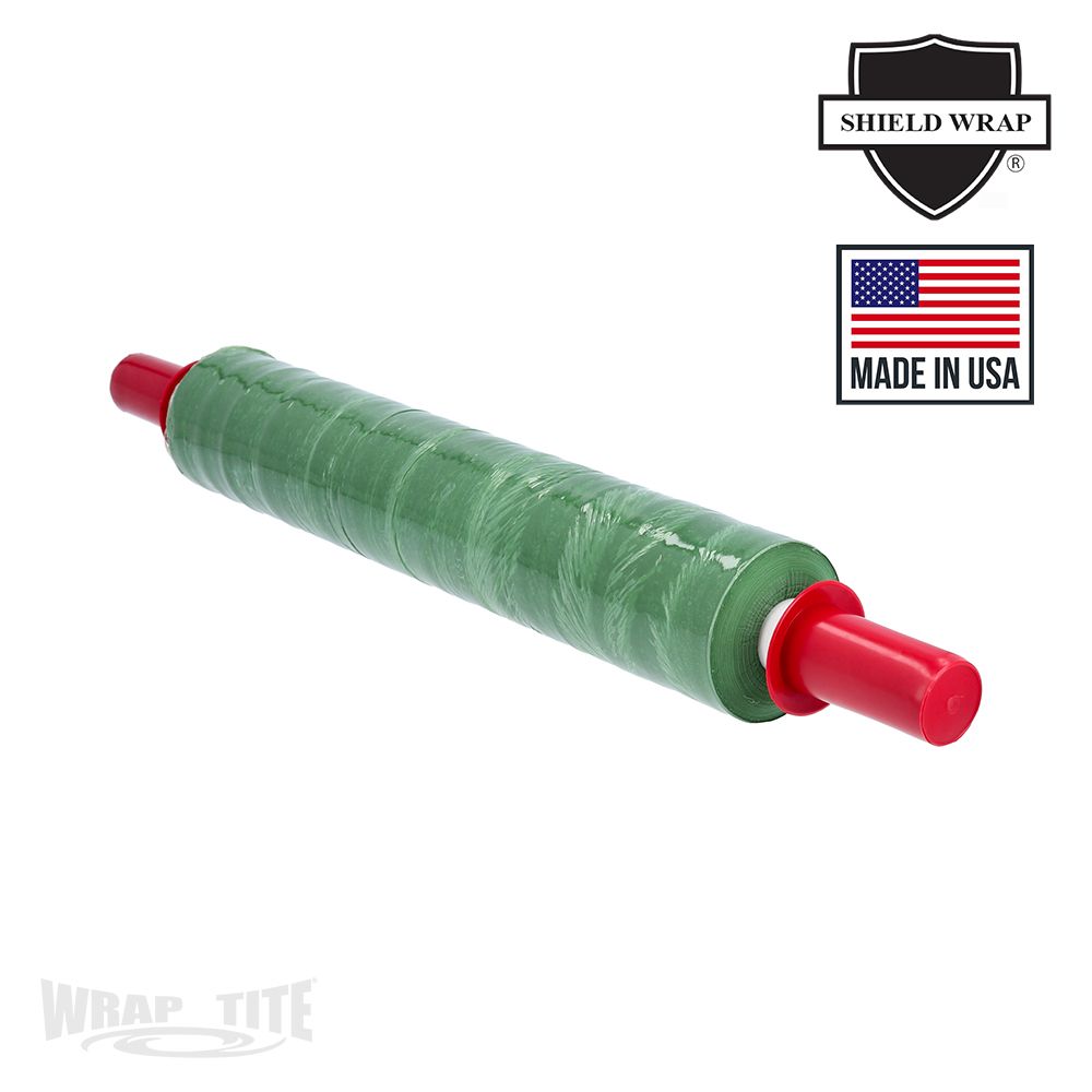 20 x 1000 x 80, 4 RLS/CS Pipe Wrap, Greenwith 8 Red Hdl